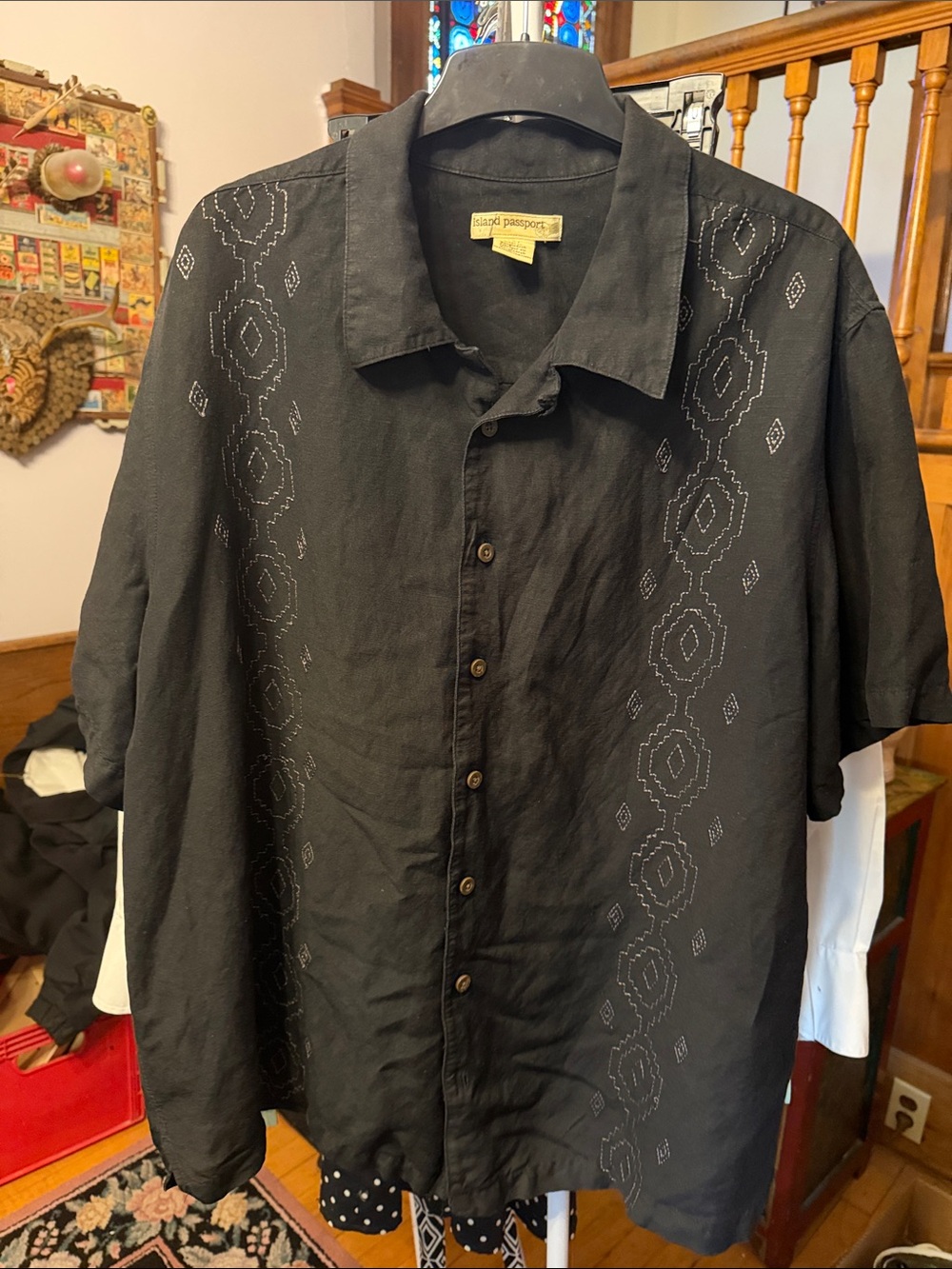 Island Passport Camp Shirt 1Xl